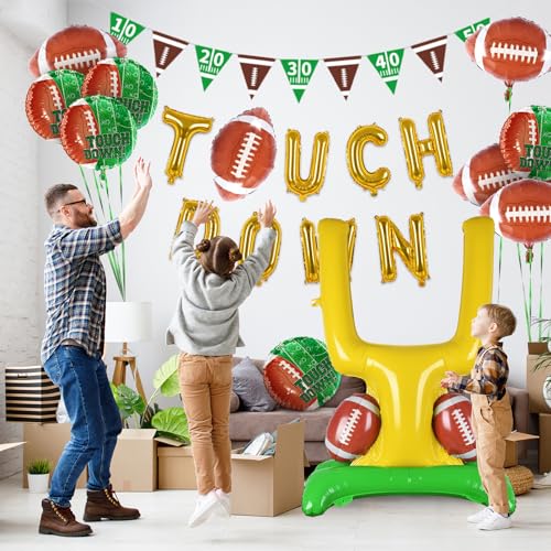 Football Party Supplies Kit - Goal Post Balloon Set for Football Birthday,Tailgate Celebrations & Decorations - Image 3