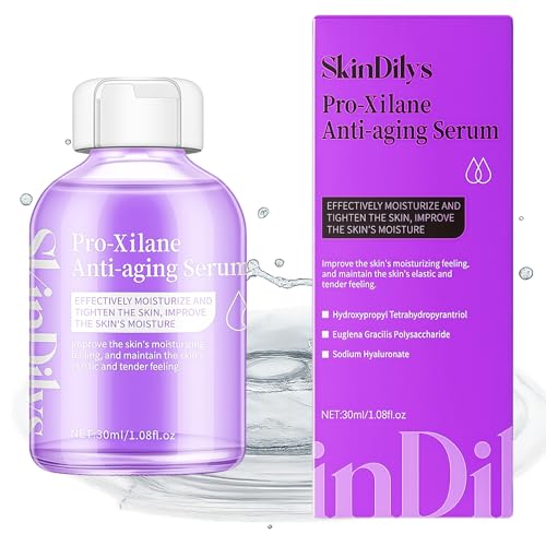 SkinDilys Pro-Xilane - Sérum facial antienvejecimiento de la marca australiana, 30 ml, con extractos de plantas para reducir las arrugas, reafirmar la piel, hidratación profunda, reparación