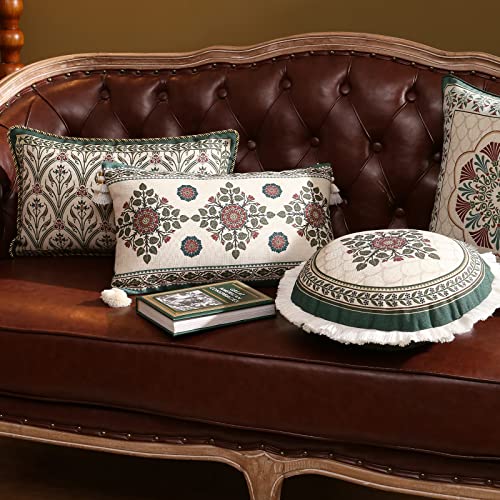 Patdrea Linen Euro Sham Decorative Throw Pillow Covers Set Soft Durable Cushion Cases Pillowcase For Couch Bedroom Car Living Room 4 Pcs #TOP5