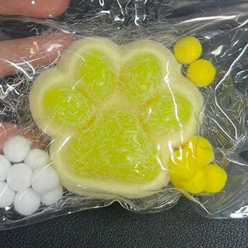 スクイーズ玩具 スクイーズ おもちゃ 肉球 猫 ストレス解消 スクイーズ 握る玩具 ストレス発散グッズ 白 袋付き 防塵 持ち運びに便利 玩具 贈り物 1枚-G1