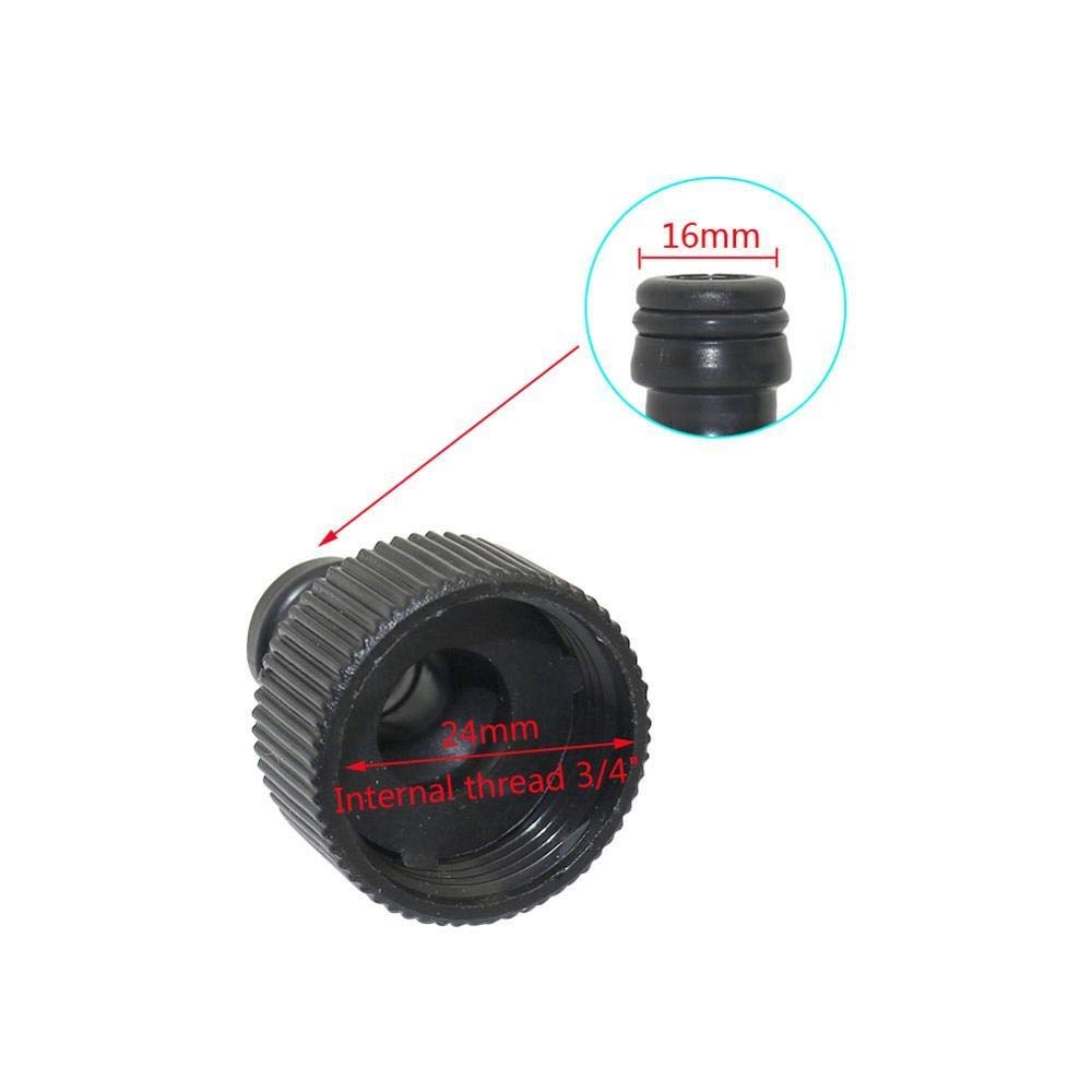 Conexión de agua de pulverización 1 set Whyer Splitters Válvula 3/4 "Thread Water Diverter Conectores rápidos Conectores de irrigación de jardín (Color : 4 ways)