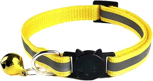 Miniatura 5 de shlutesoy Pet Dog Bell Night Safety Collar reflectante Cabeza de gato Hebilla Collar Correa para el cuello Reflectante Púrpura