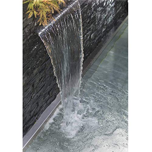 OASE 50706 Waterval 90 - roestvrij stalen waterval 90 cm breed voor watergordijnen aan muur en muur voor tuinvijver… - Afbeelding 6
