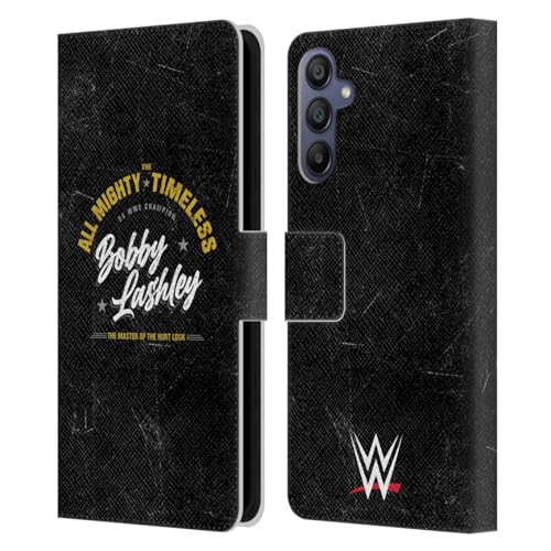 Funda Samsung A15 WWE de cuero para ver videos cómodamente en la oficina