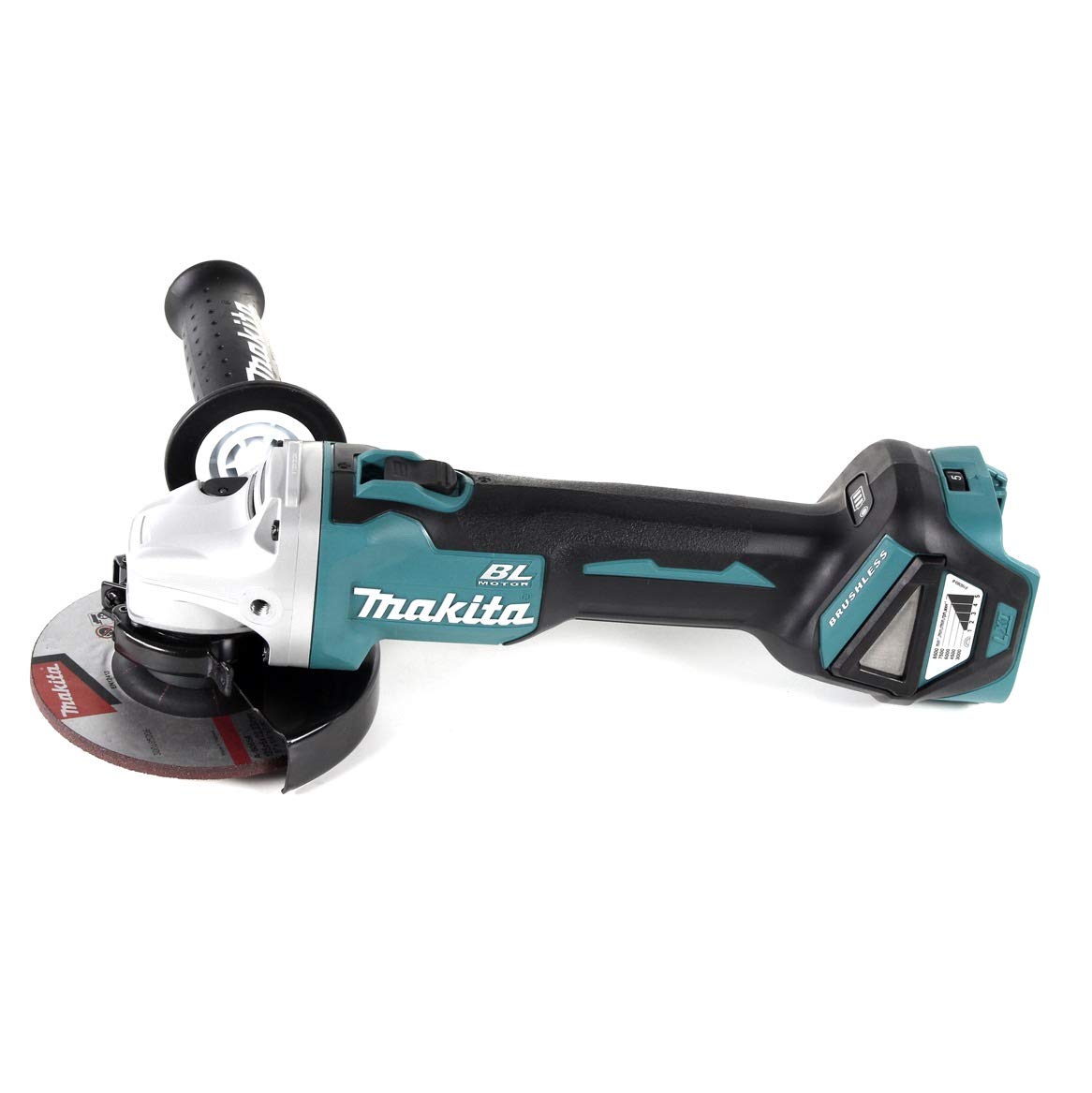 Makita DGA 511 RF1J akumulatorowa szlifierka kątowa 18 V 125 mm bezszczotkowa + 1 x akumulator 3,0 Ah + ładowarka + Makpac