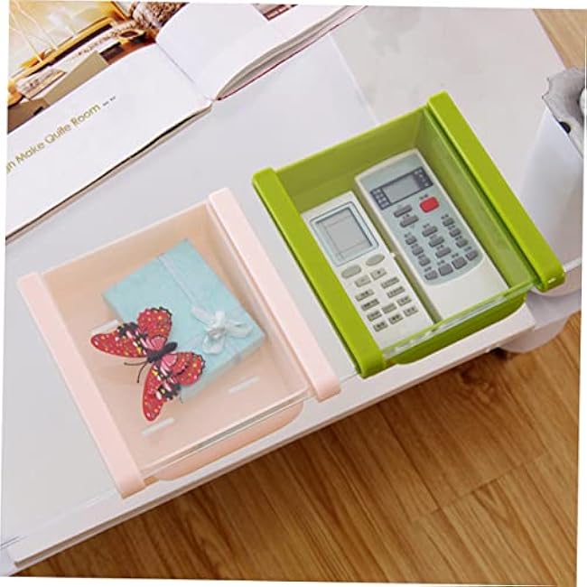 Cabilock Fridge Shelf Organizer Bin Set Sliding Drawer Bins for Refrigerator Store Produce Snacks