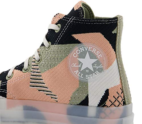 Converse Converse Unisex Chuck Taylor All Star High Top Sneakers Optical White (7.5 B(M) US Women / 5.5 D(M) US Men, Black Monochrome)