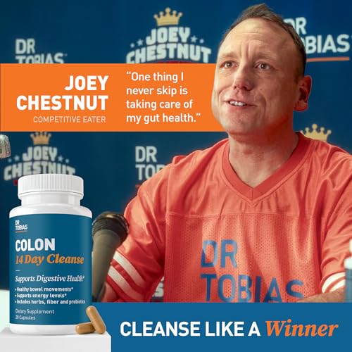 Image of Dr. Tobias Colon Cleanse - Constipation Relief & Gut Health Support for Women & Men | 14 Day Colon Cleanser for a Gentle Colon Detox & Gut Flush 24 Capsules (1-2 Daily)