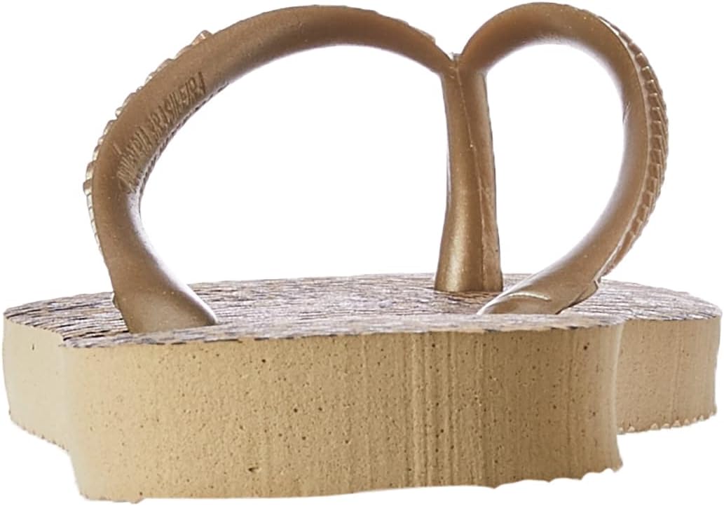 Havaianas Slim Animals (Mini Me), Girls Sandals, Sand Grey Golden, 25/26 EU