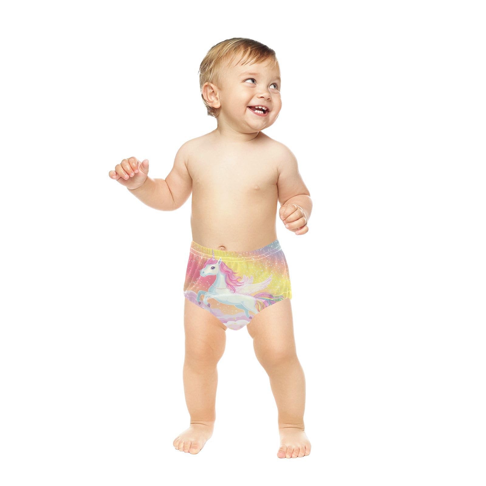Coikll Cute Rainbow Horse Toddler Training Underwear Waterproof Baby Pee Pants -5T