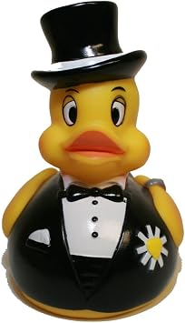 Rubber Ducks Family Groom Rubber Duck, Brand Wedding Gift Groom Rubber Duck that Squeaks, Toy Bathtub Wedding Car Wedding Cake Decoration Rubber Ducky, Bridal Party Gift Set