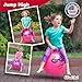 WALIKI Hopper Ball for Kids 3-6 | Hippity Hop | Jumping Hopping Ball | Relay Races | Pink 18”
