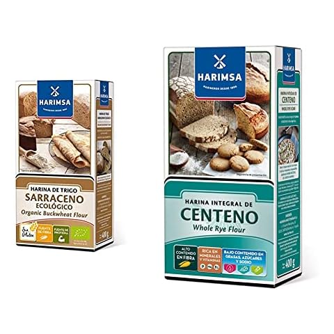 Harimsa Harina Trigo Sarraceno Ecológico, Original, 400 Gramos & Harina Integral de Centeno 400 g Cover