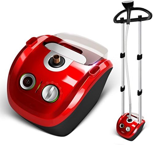 BAOJUN 2017 New Double rod steam hanging hot machine home holding vertical hanging clothes ironing machine (Red)