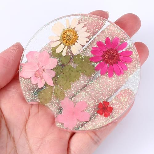 Portavasos rosados para carro, 2 piezas miniatura 6