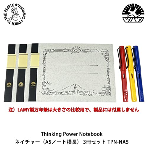 Notebook Nature Thinking Power lot de 3 cahiers quadrillés 5mm pour vos notes