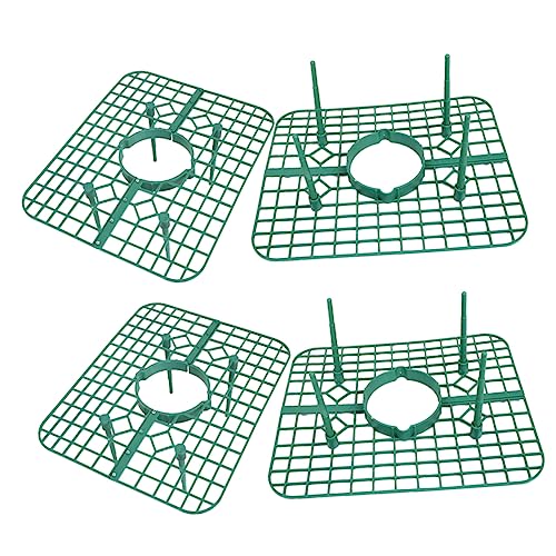 YARNOW 4 Piezas Marco De Cultivo Tridimensional De Fresa. Semillas De Fresa Plantas De Fresa Neto Marco De Soporte De La Planta Soporte De Fresa Planta De Dinero Tomates El Plastico Green