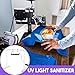 VIHOSE 50w LED UV Screen Printing Light Exposure Unit Kit with PVC Lamp Stand 2 S Shaped Hooks and 6 Cable Ties for Screen Printing and Cyanotypes
