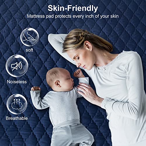 Waterproof Mattress Protector, King Size Quilted Fitted Mattress Cover, Breathable Mattress Cover, Premium Soft Filling Mattress Pad Protector With 8"-18" Deep Pocket #TOP3