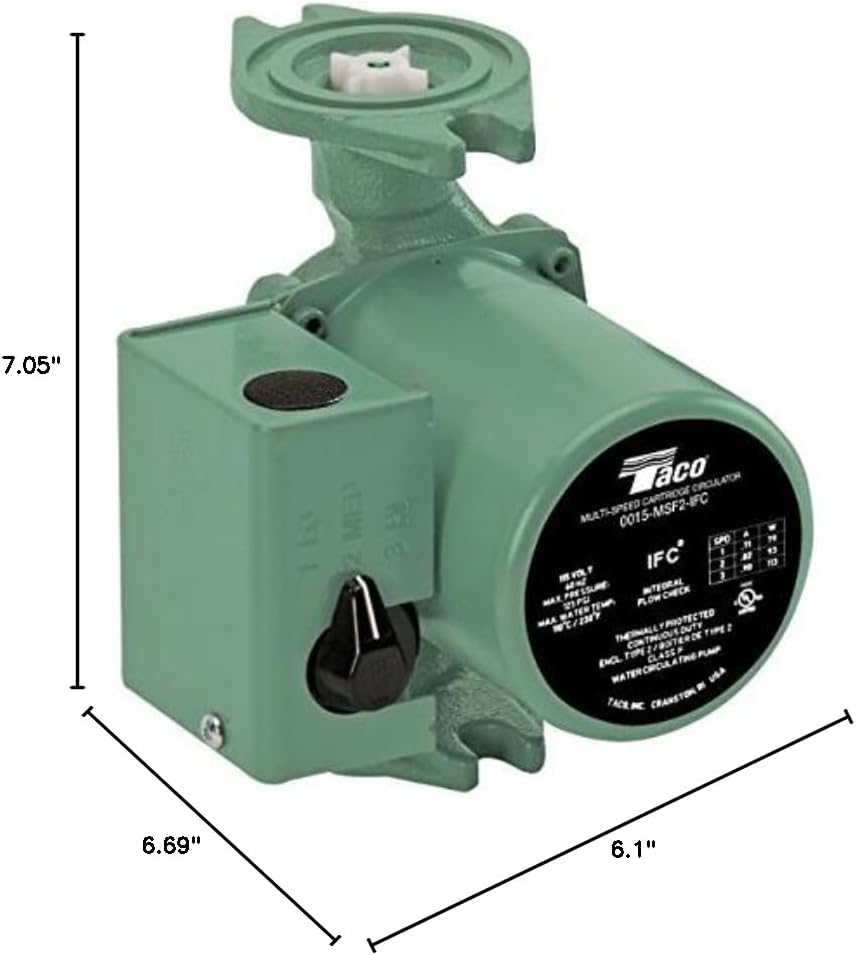 Taco 0015-MSF3-IFC CIRC,3-SPD,CI,FLGD,115V,
