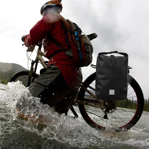 Cycle Bicycle Bike Rear Seat Trunk Bag Large Capacity Outdoor Sports Pouch Rack Panniers Shoulder Handbag Reflective Rear Bag for Bicycle by Generic - Image 6