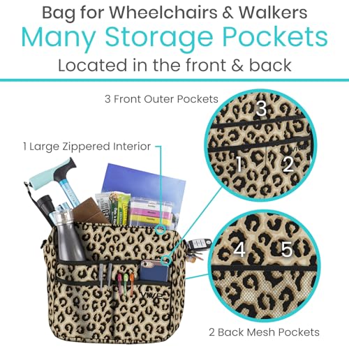 image for Vive Wheelchair Bag - Machine Washable, Double-Stitched, Water-Resista