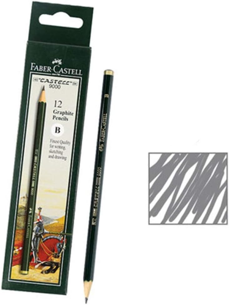 YYMIYU Sketch 7B Pencil 12 Packs of Art Student Professional Drawing Pencils