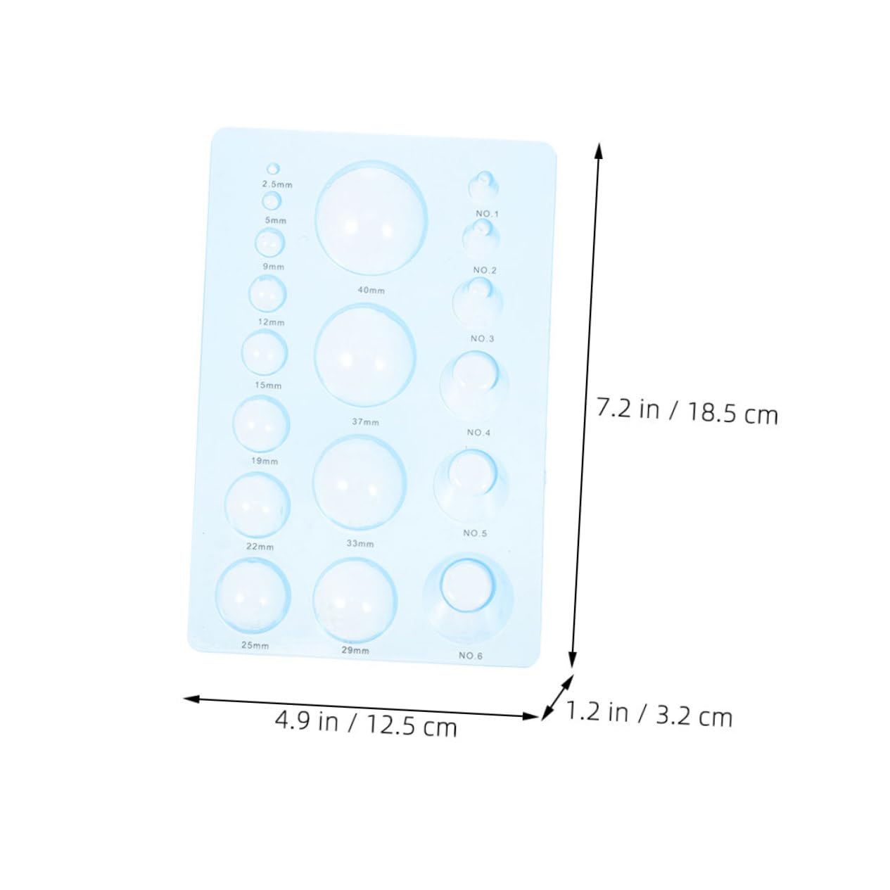 Gogogmee 4Pcs Paper Craft Molds Transparent Quilling Tools for Half Ball Shapes Lightweight and Durable Paper Shaping Supplies for Creative Art Projects