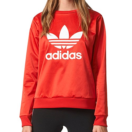 Image of Adidas TRF Crew SweatShirt - Red -