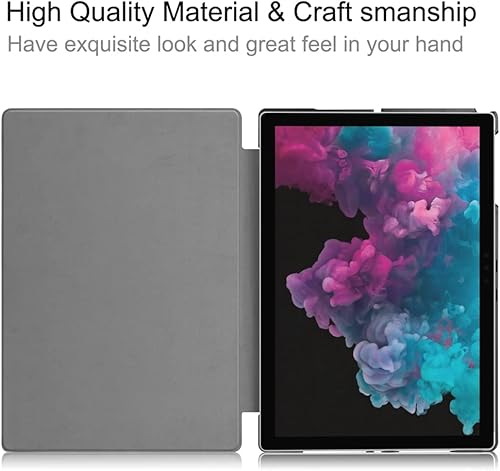 Miniatura 4 de Funda para tablet Microsoft Surface Pro 4 1724 (2015)Pro 5 1796 (2017)Pro 6 (2018)Pro 7 (2019) 12.3", funda de piel ligera con soporte de folio