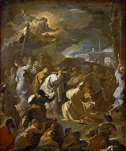 Toile Roi David et l'arche de l'alliance une peinture pleine d'histoire pour salon