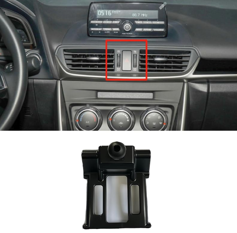 Support de téléphone à rotule pour Mazda CX-4 2016 2017 2018 socle fixation habitacle - 5