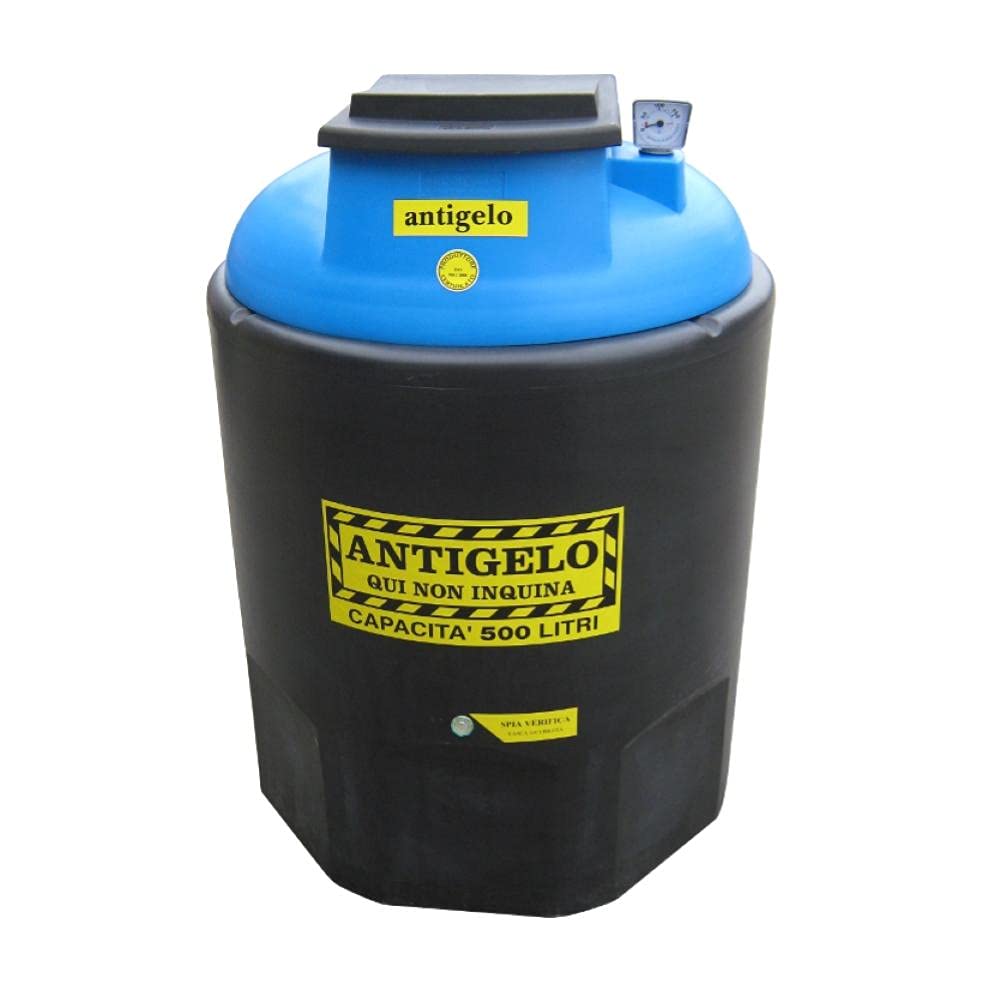 Contenitore per la raccolta di olio esausto, in plastica (HDPE), capacità 500 Lt, ideale per olio antigelo usato