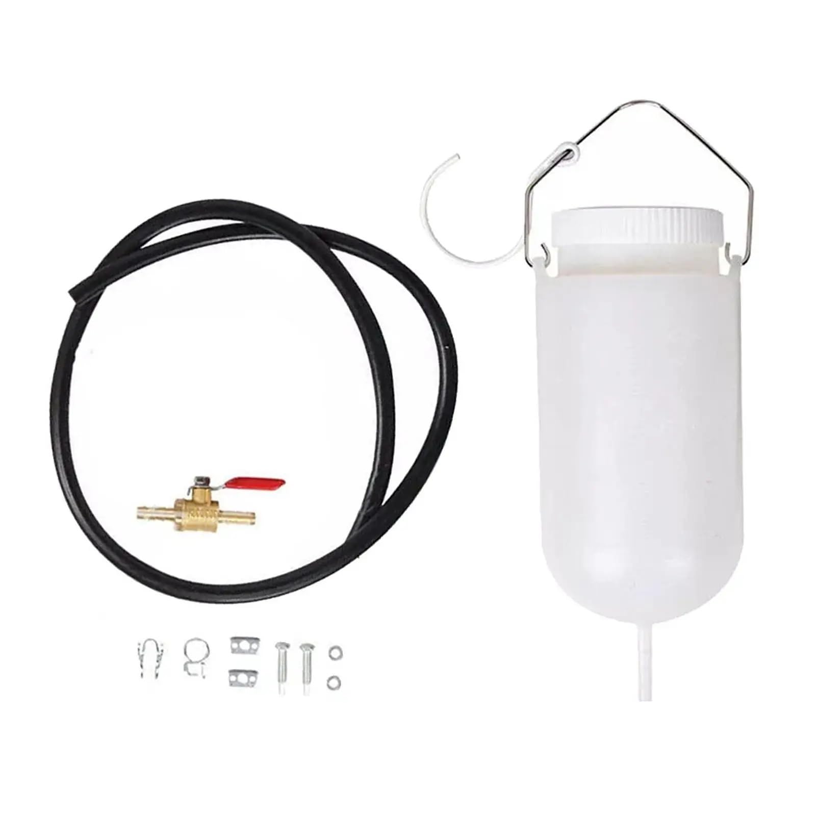 Bidón de Combustible Tanque de Combustible Auxiliar 1L con Válvula de Corte Almacenamiento de Combustible para Motocicletas Bidón de Gasolina