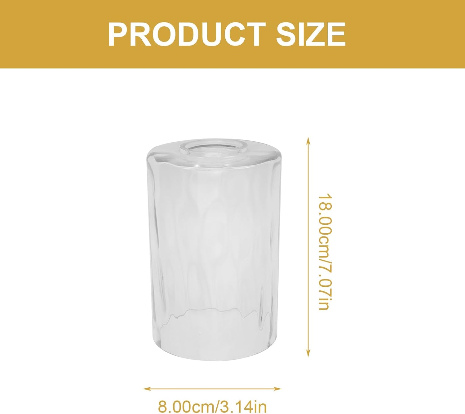 2Pcs Simple Glass Lamp Cover Transparent Cylindrical Lampshade Replacement for Wall and Floor Lights with Elegant Delicate Design