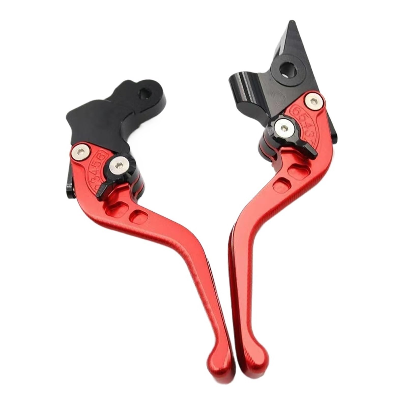Dzqmosfih Red Cnc Adjustable Racing Motorcycle Brake And Clutch Lever For 450Cc Motorcycles