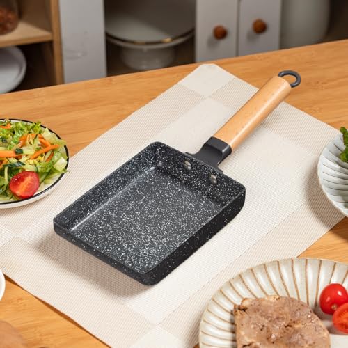 Image of Ceramic Tamagoyaki Pan, Square Egg Frying Pan for Japanese Omelette