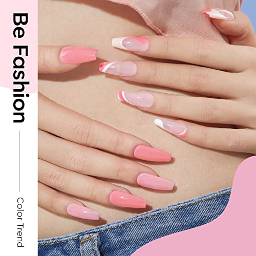 Image of DUDUSTRONG Bolt Bee Gel Glossy Finish Nail Polish Kit Gel Nail Polish Set, 6 Colors Nude Pink Gel Polish Set Romantic Baby Nail Polish Gel (A1 Light Pink Set (03+133+134+70+104+100)), 90 Ml