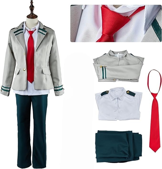 Amazon.co.jp: [Essri] コスプレ衣装 僕のヒーローアカデミア 制服 緑