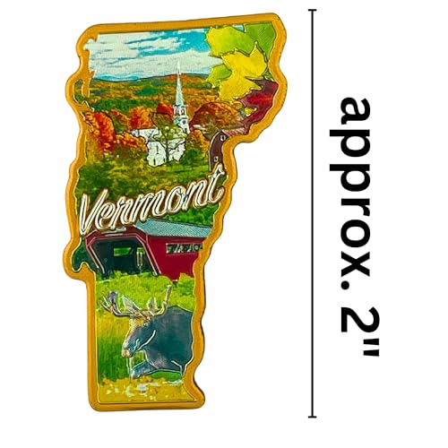 Imán decorativo pequeño Vermont 2 pulgadas miniatura 5