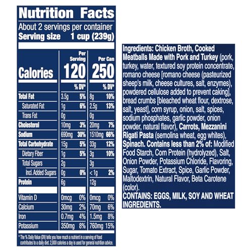 Image of Progresso Italian-Style Wedding Soup, Traditional Canned Soup, 18.5 oz (Pack of 12)