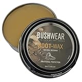 BushWear Superior Boot Wax – 50ml Leather Waterproofing Polish Conditions, Protects & Restores Leather Boots, Shoes Natural Wax