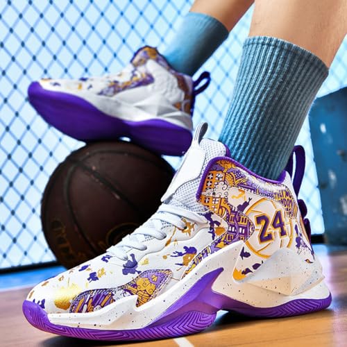 Men's Basketball Shoes Fashion Printed Sneakers3