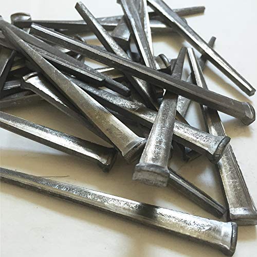 4”- SHEATHING NAILS - Antique rustic restoration SHEATHING accent nails for Wood Siding, face nailing Wood Flooring, shutters & furniture – Decorative clavos – Distinctive FLAT HEAD Nail