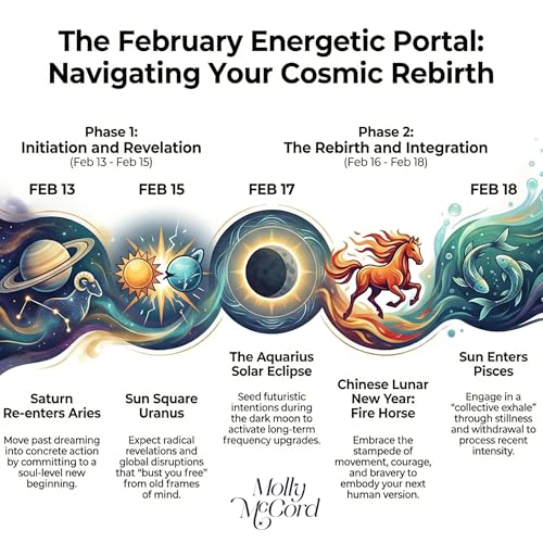 Weekly Intuitive Astrology Feb 11 to 18 ~ Saturn in Aries, Aquarius Solar Eclipse, Sun in Pisces