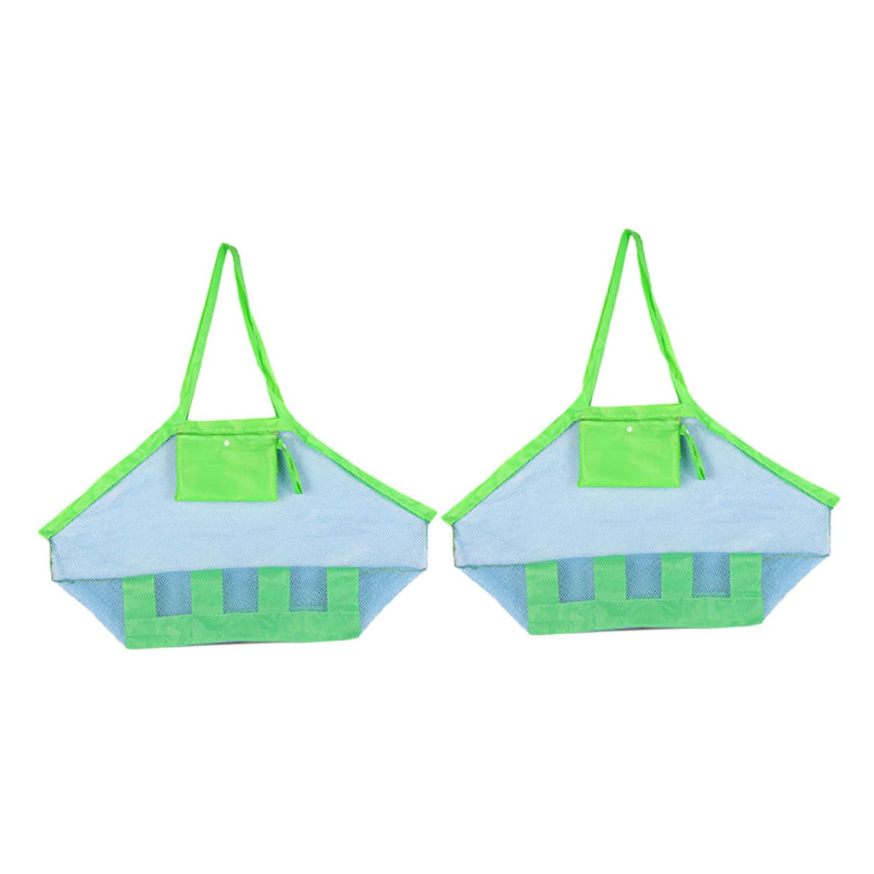 TOYANDONA 6pièces De Rangement Maille Légers Pour Jouets De Plage Poche De Sable Pliable Accessoires De Plage