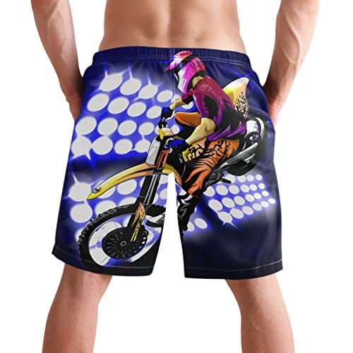 visesunny Motocross Beautiful Jump Summer Men's Swim Trunks Quick Dry Bathing Suits Beach Holiday Party Swim Shorts2