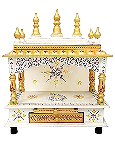 Temple hindou en bois Aakrati Devyom sculpté