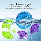 Anti Schling Napf Hund 3 Stufen - Slow Feeder gegen Schlingen & Blähungen, Rutschfester Interaktiver Hundefutterspender, Mittlere & Große Hunde, Hunde Puzzle Feeder(BPA-frei)
