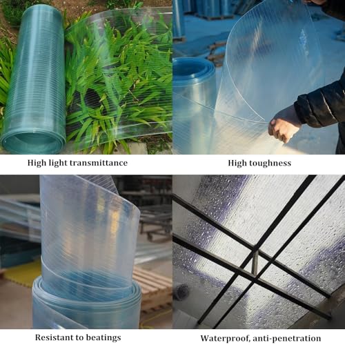 Láminas para invernaderos que resisten el granizo, plástico protector exterior de 1,2x8m 3